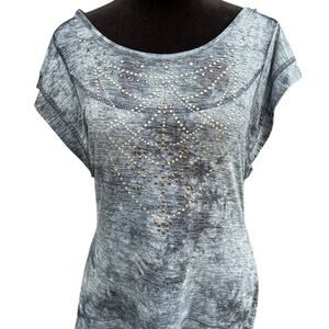 One World women’s S top handkerchief hem, new